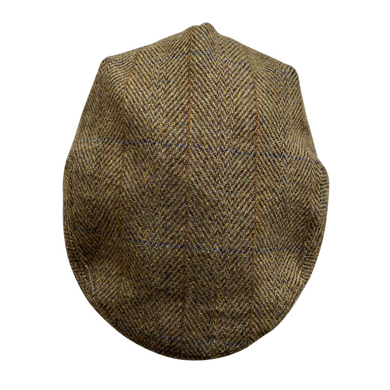 Striped Gray New Wool Flat Cap - Newsboy Cap Ivy avaliação e preço