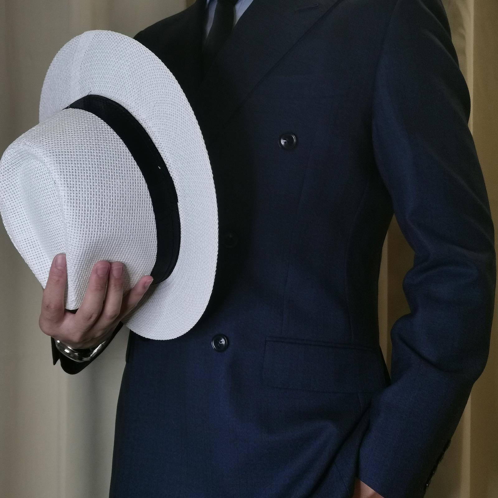 Men Summer Panama Straw Hat Na - Cowboy Hat Straw avaliação e preço