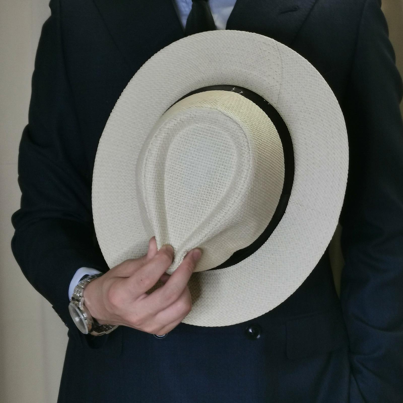 Men Summer Panama Straw Hat Na - Cowboy Hat Straw avaliação e preço