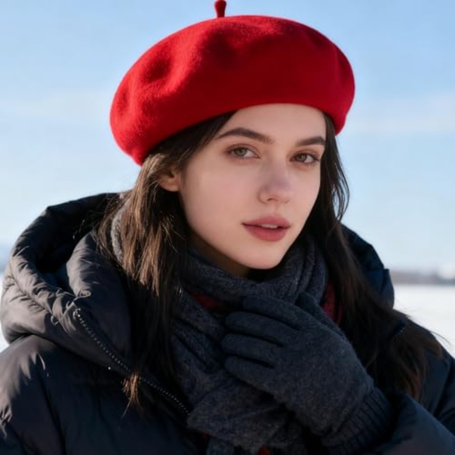 Women Classic French Beret Hat - Beret French Wool avaliação e preço