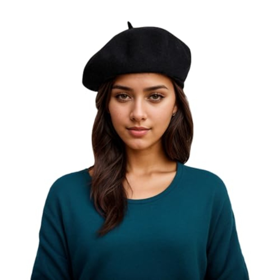 Women's ​​Beret Hats​​ - Frenc - Beret French Wool avaliação e preço