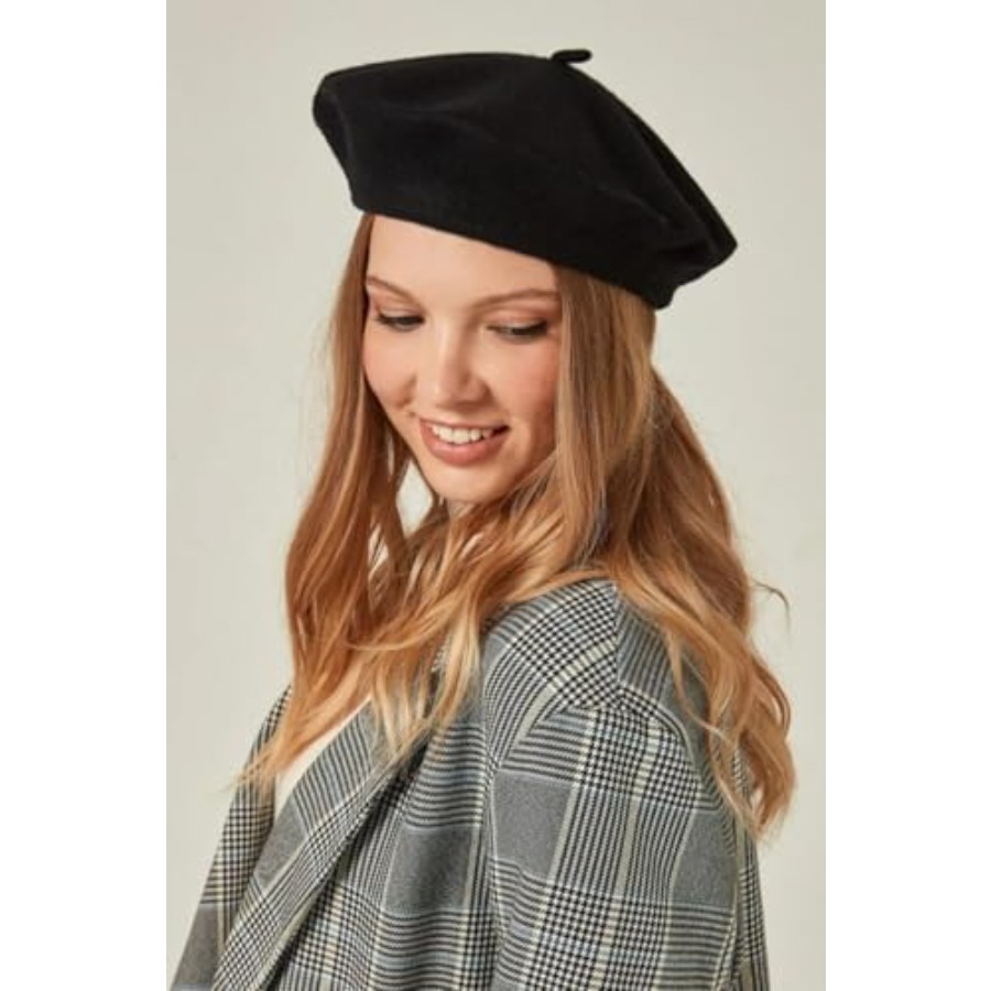Women's ​​Beret Hats​​ - Frenc - Beret French Wool avaliação e preço