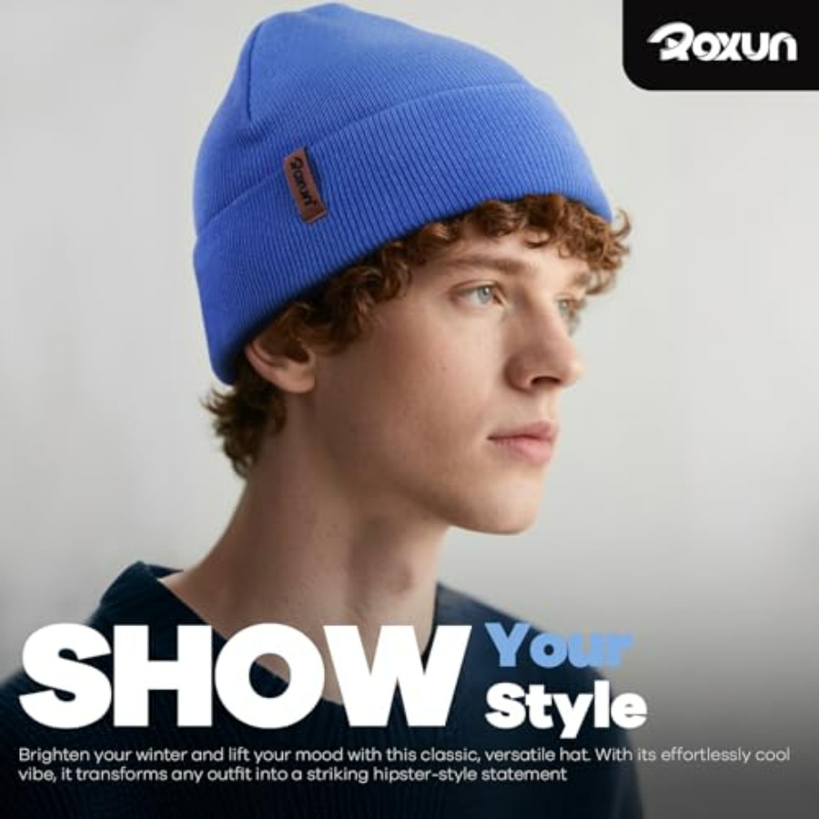 ROXUN Beanie for Men/Women Win - Beanie Cuffed Knit avaliação e preço