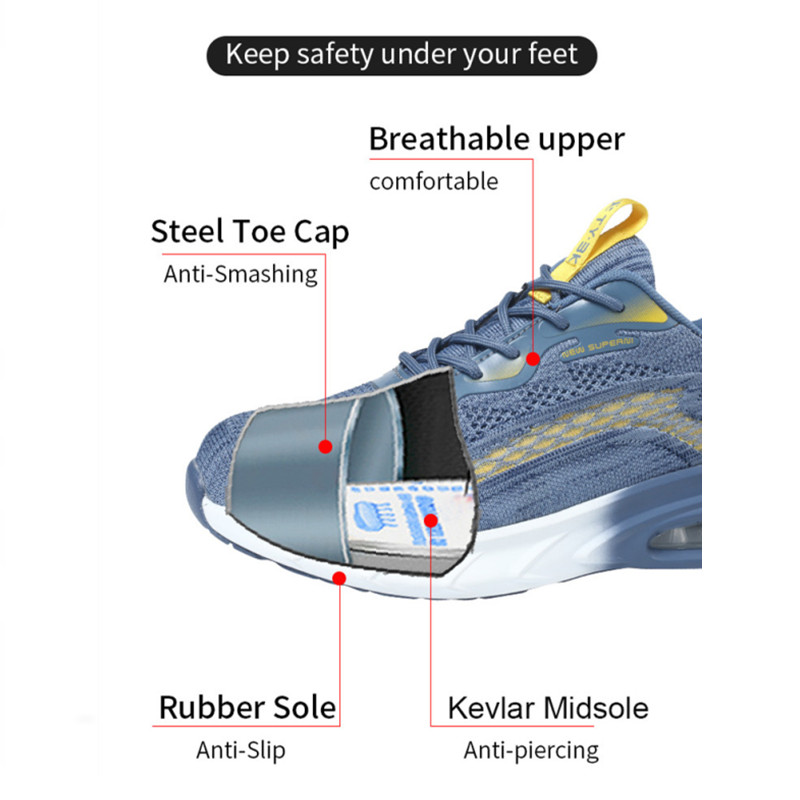 Industrial Safety Shoes With S - Snapback Hat Flat avaliação e preço