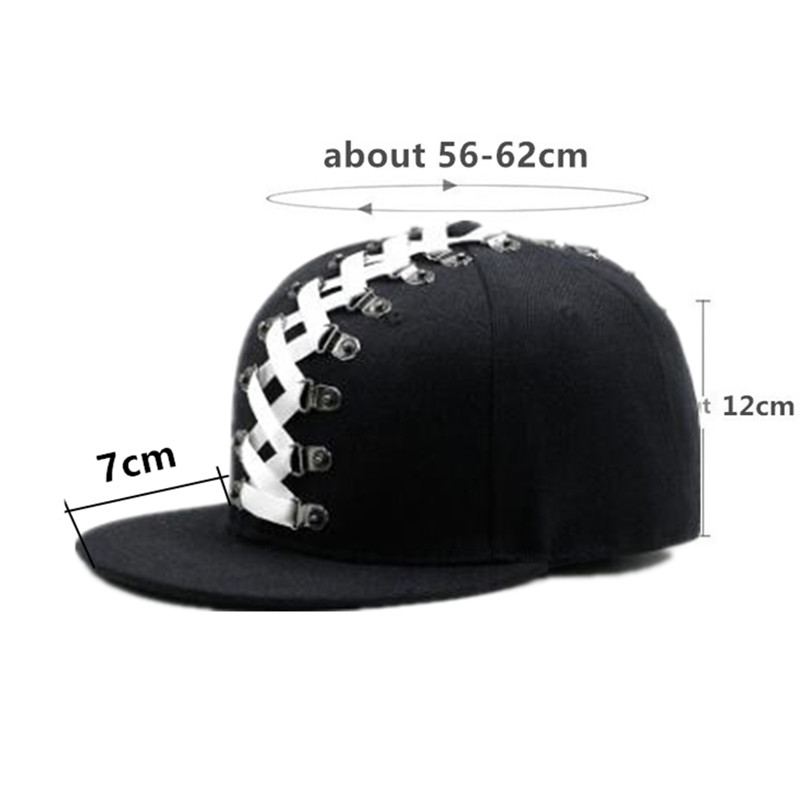 Novelty Punk Style Hip Hop Cap - Snapback Hat Flat avaliação e preço