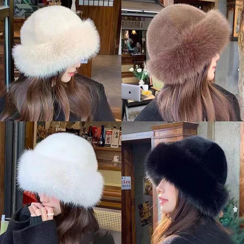 Furry Hats For Women, Autumn/W - Winter Trapper Hat avaliação e preço