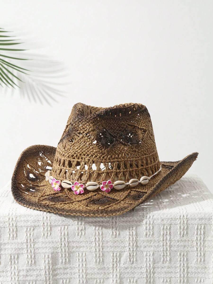 Hand Woven Straw Cowboy Hat Wi - Cowboy Hat Straw avaliação e preço