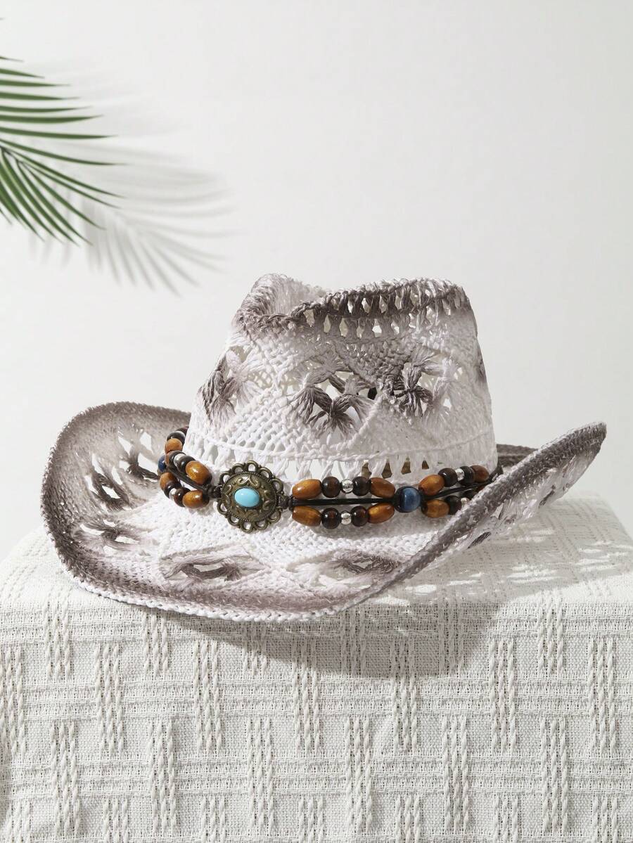 Hand Woven Straw Cowboy Hat Wi - Cowboy Hat Straw avaliação e preço