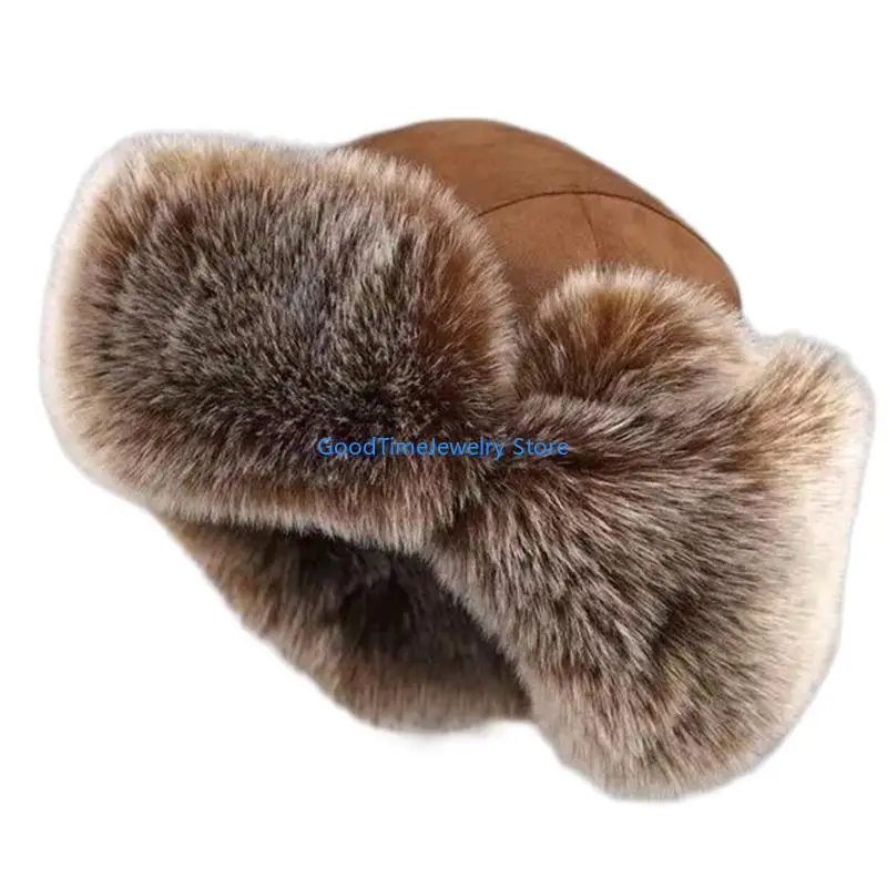 193D Furry Lined Trapper Hat w - Trapper Hat Ear Flap avaliação e preço