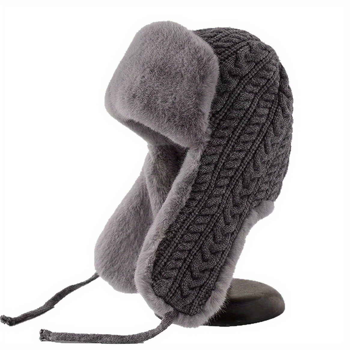 Women's Knit Hat with Extended - Winter Trapper Hat avaliação e preço