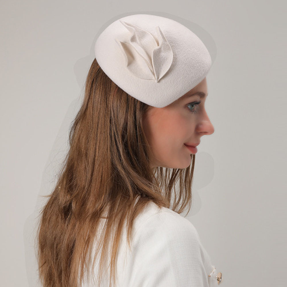 French Style Fascinator Hats T - Beret French Wool avaliação e preço