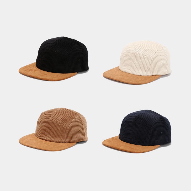 Retro Corduroy 5 Panel Cap wit - Corduroy Cap 5 Panel avaliação e preço